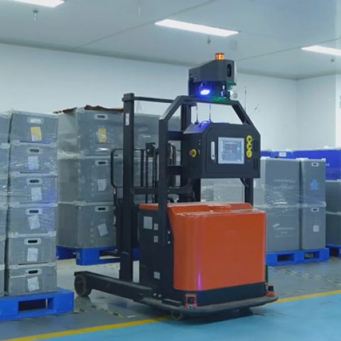 Home appliance industry reach truck AGV solutions